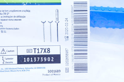 Halyard T17X8 ON-Q Tunneler and Sheaths 8inch x 17 Ga (x)